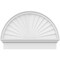 Ekena Millwork Half Round Sunburst Architectural Grade PVC Combination Pediment, 30"W x 21-3/4"H x 2-3/4"P PEDPC030X220HRO01 - alternate 2